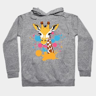 Awesome Giraffe adorable animal Birthday Surprise Hoodie